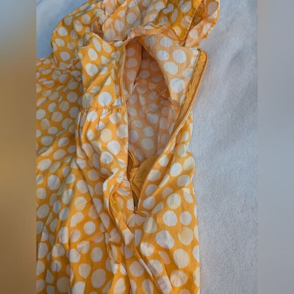 Who What Wear Yellow Polka Dot Maxi Dress Pre-owned - Picture 9 of 10